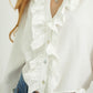 BLUSA FLUIDA MANGA LARGA 7385