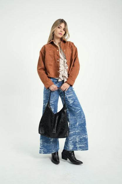 BLUSA FLUIDA MANGA LARGA 7385