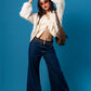 BLUSA FRUNCE ESCOTE EN V G-C 8070.