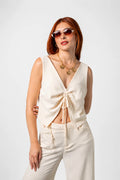 BLUSA FRUNCE ESCOTE EN V G-C 8070