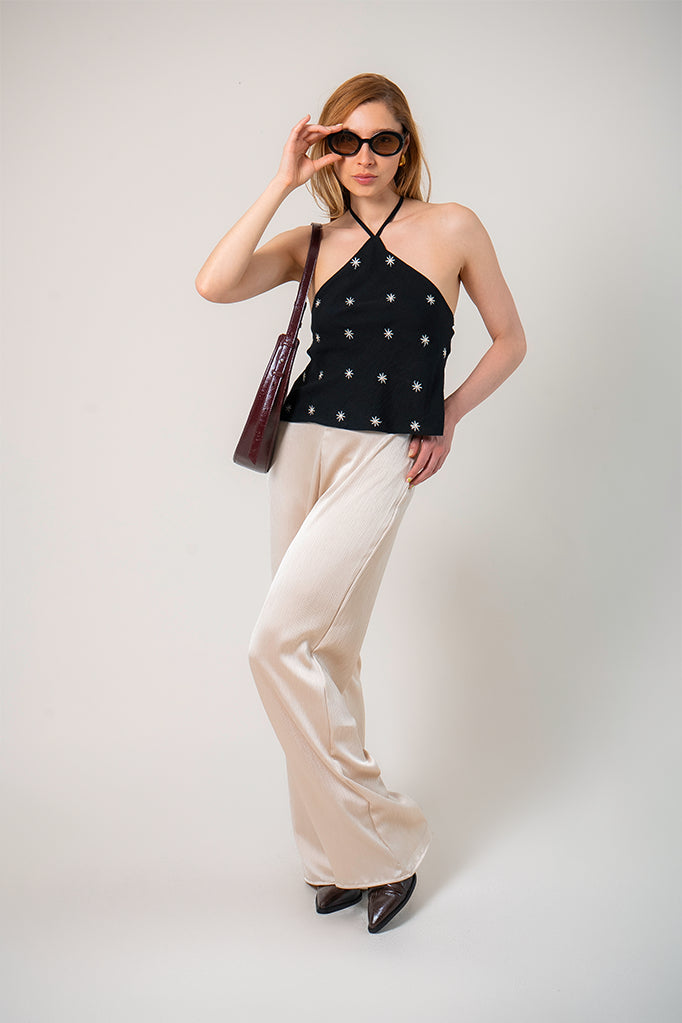 BLUSA HALTER BORDADA B-C 9280.