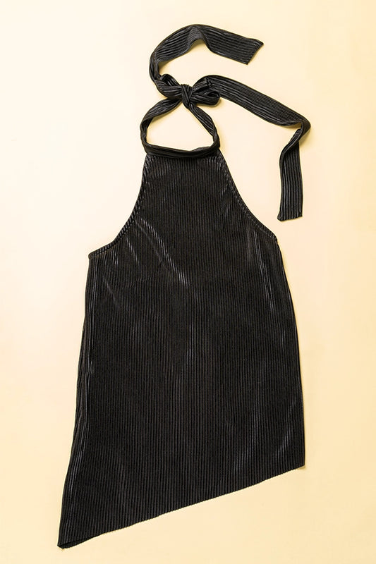 BH BLUSA HALTER PLISADA 8188