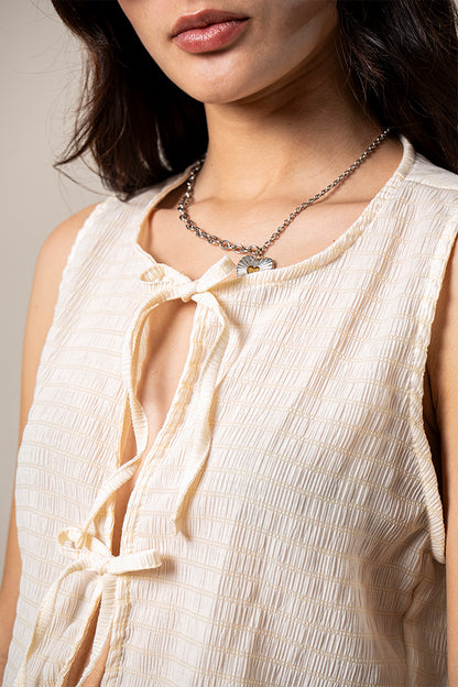 BLUSA LACE UP B-C 8681.