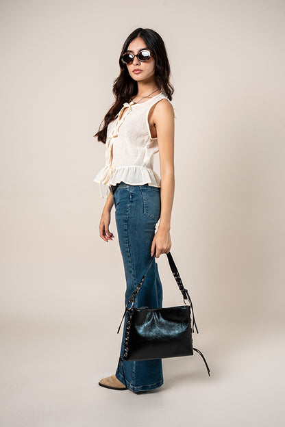 BLUSA LACE UP B-C 8681.