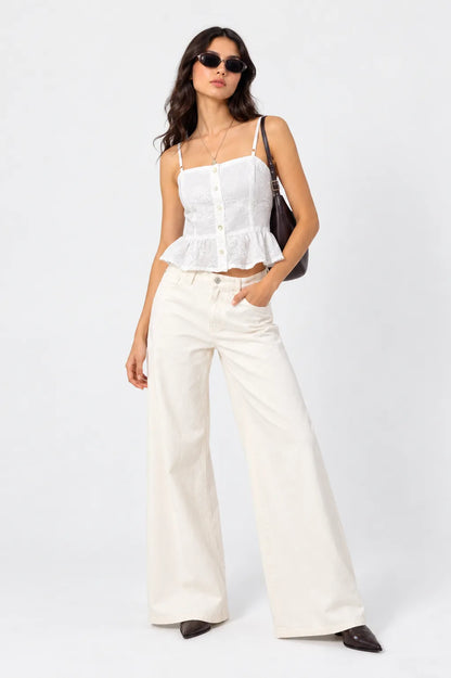 BLUSA PEPLUM BORDADA B-C 9255