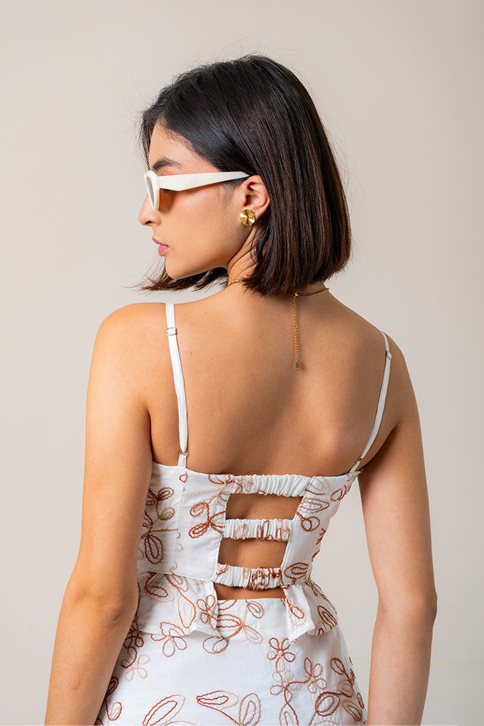 BLUSA PEPLUM BORDADA G-M 9785.