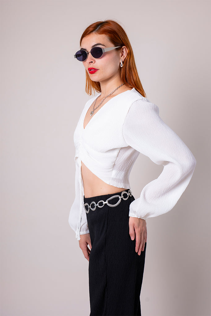 BLUSA PLISADA B-M 9083.