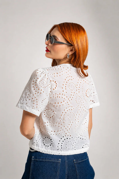 BLUSA BORDADA E-C 8518