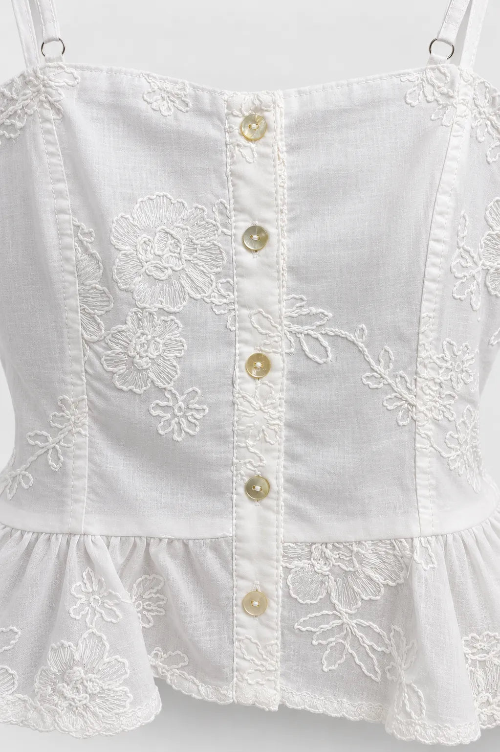 BLUSA PEPLUM BORDADA B-C 9255