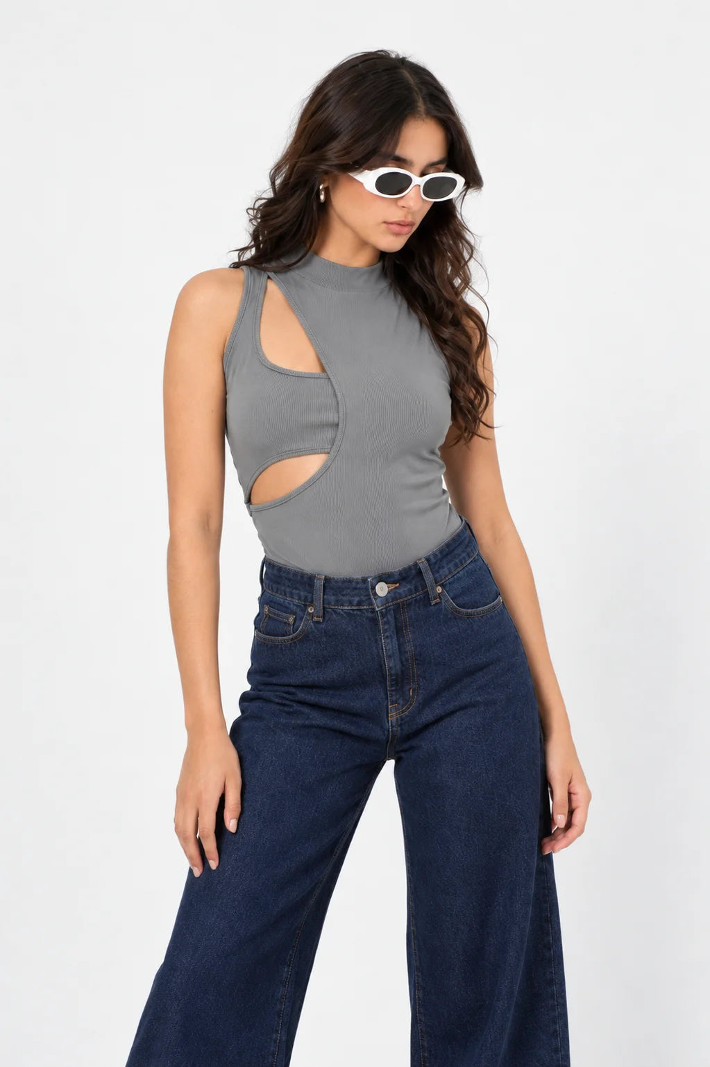 BODY CUELLO ALTO ASIMETRICO 6691