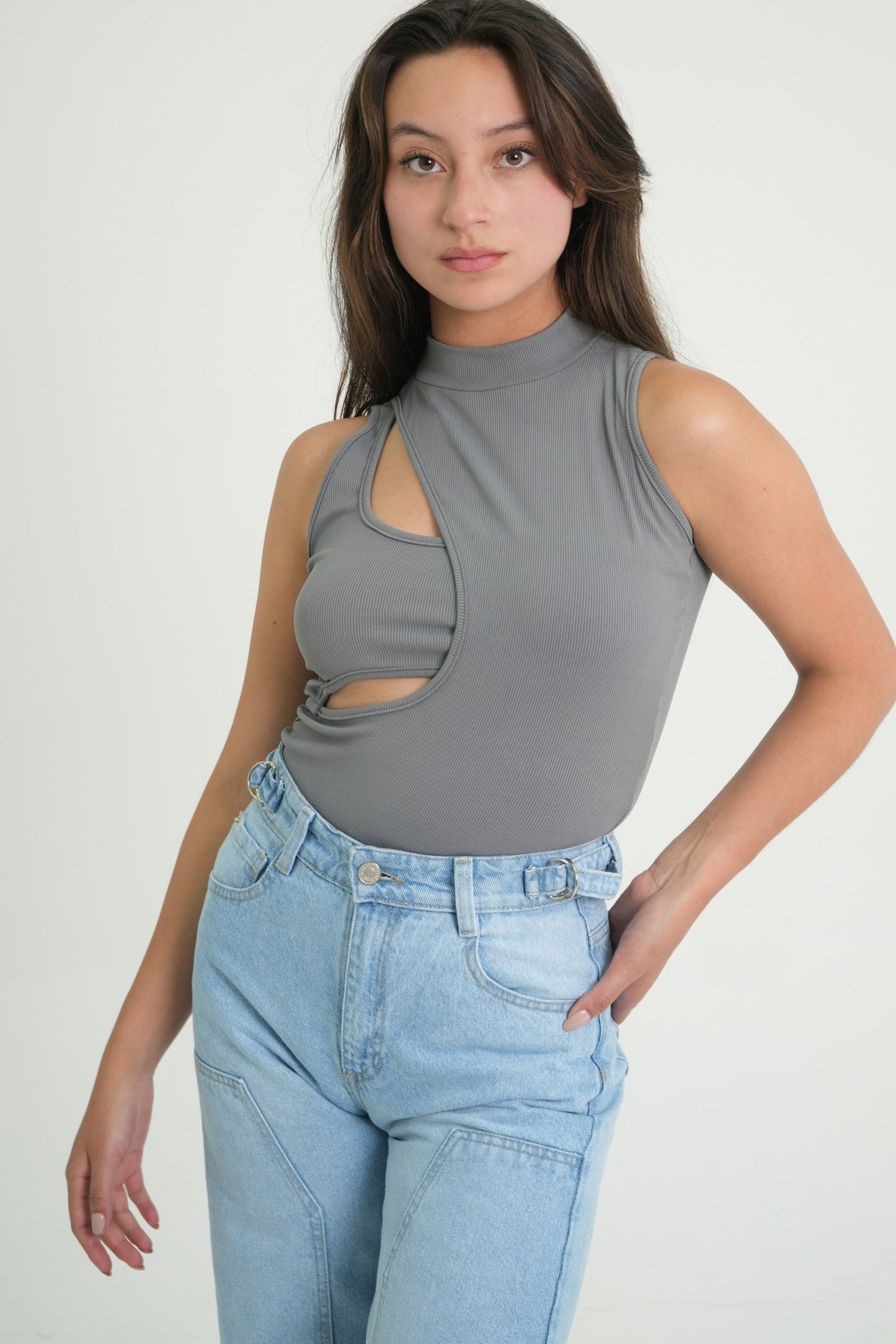 BODY CUELLO ALTO ASIMETRICO 6691