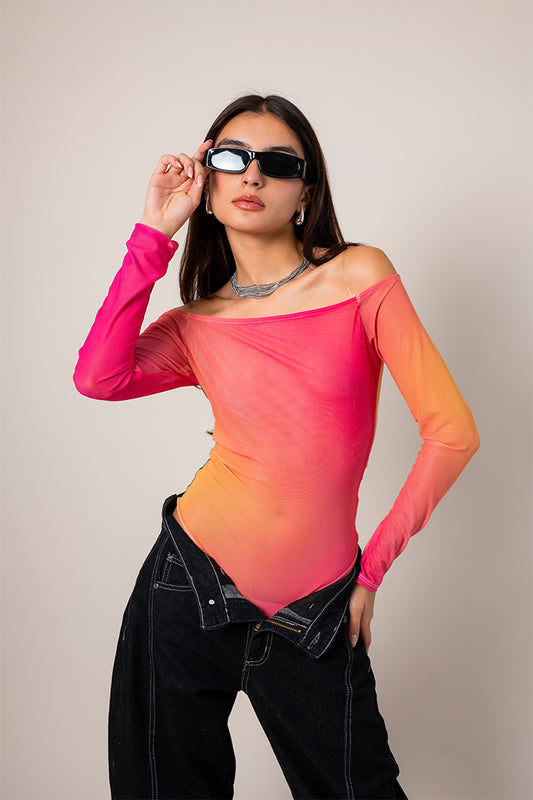 BODY HOMBROS DESCUBIERTOS MESH R-F 9172