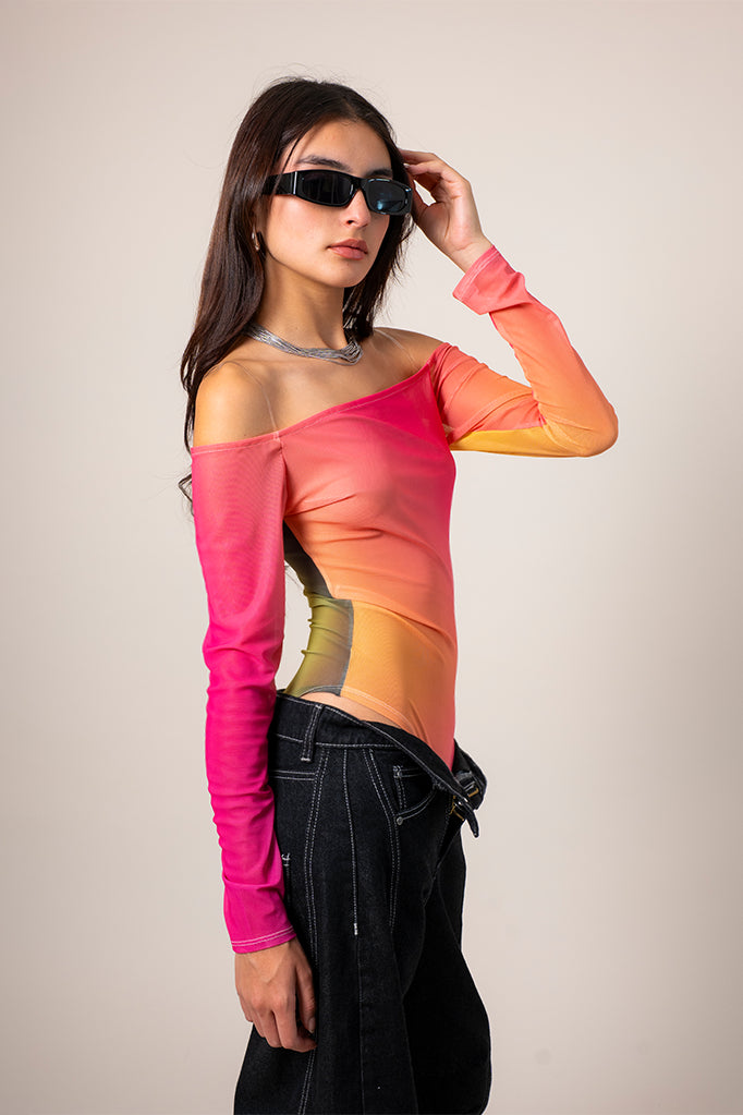 BODY HOMBROS DESCUBIERTOS MESH R-F 9172