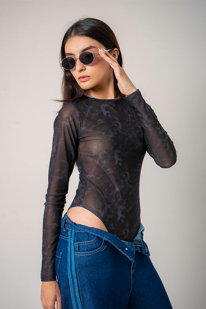 BODY MANGA LARGA MESH G-F 9199.