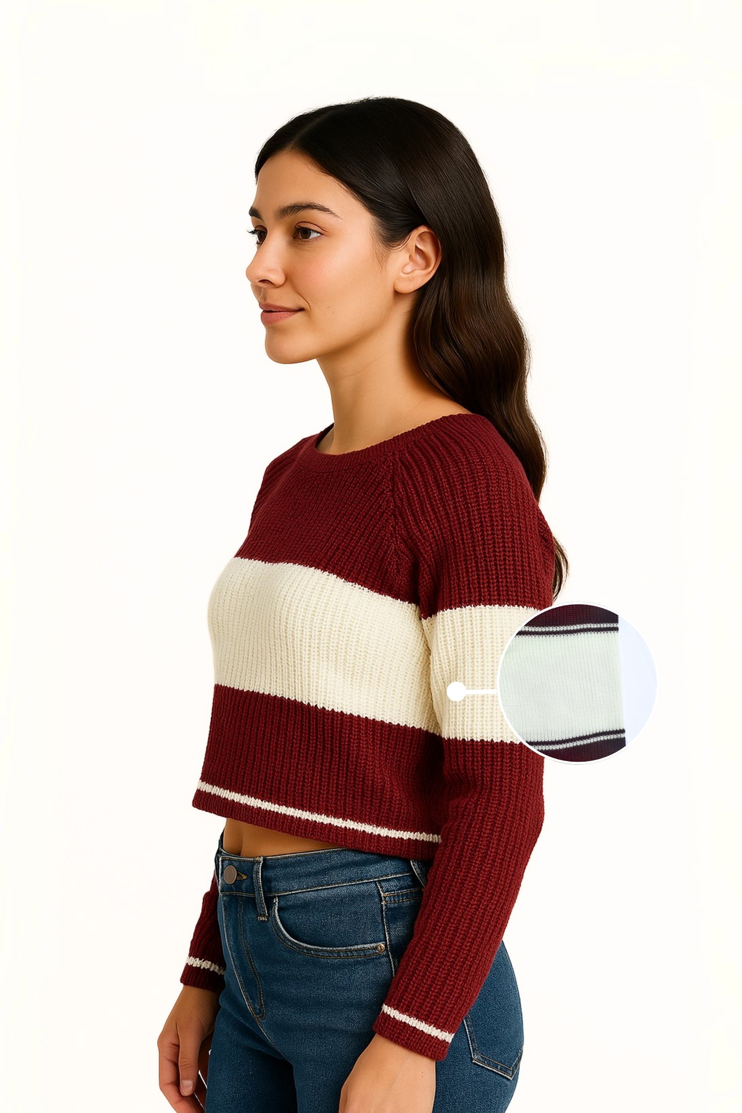 BUZO CROP TEJIDO 6809