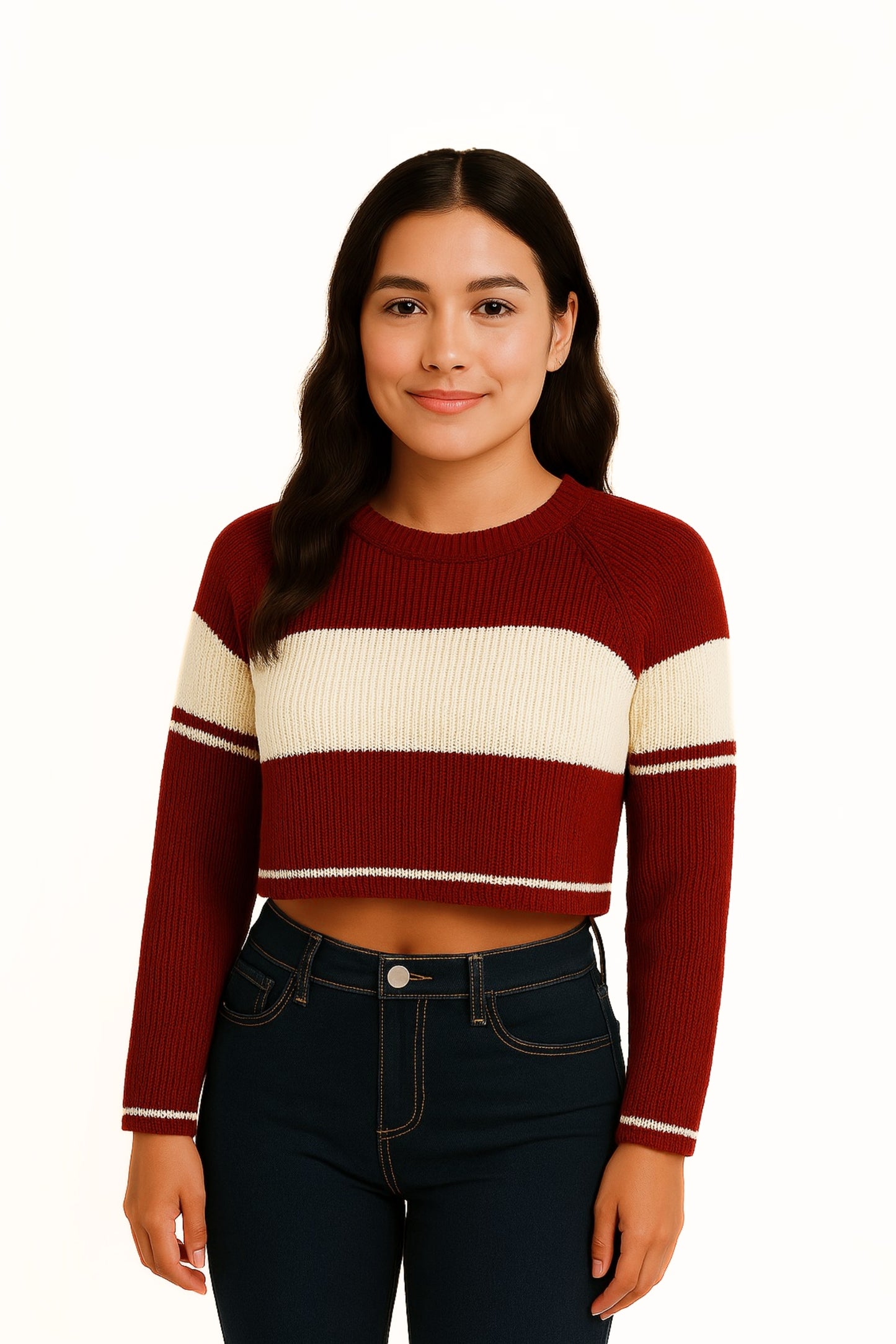 BUZO CROP TEJIDO 6809