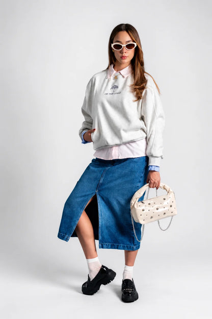 BUZO CUELLO REDONDO OVERSIZE 8037