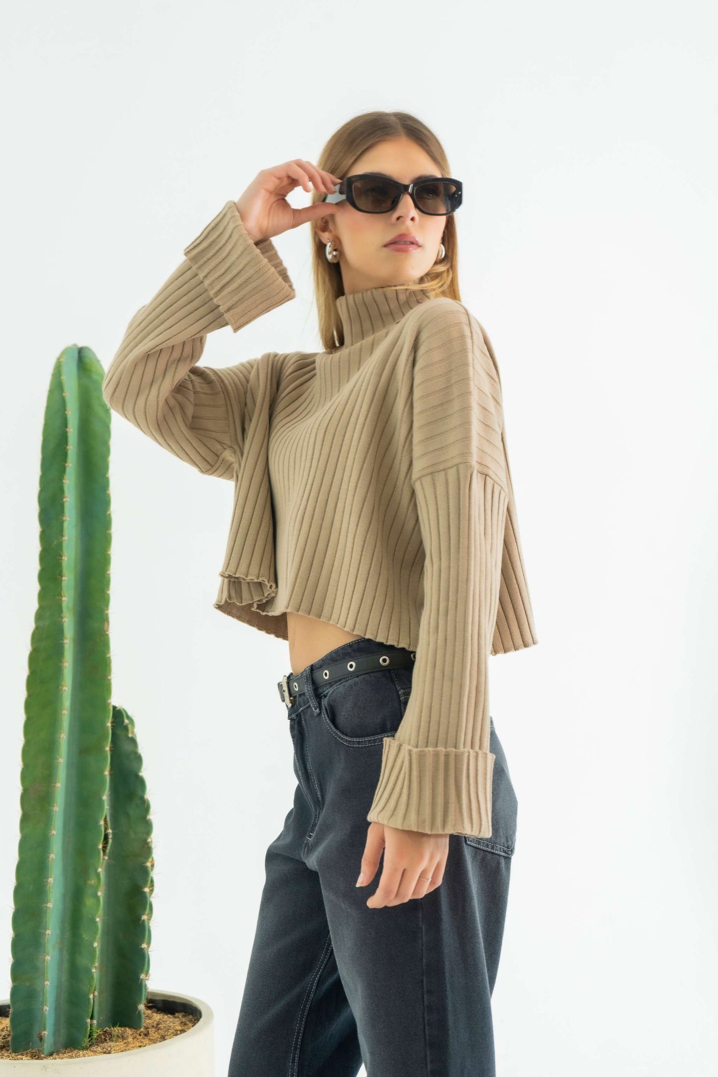 BUZO TEJIDO CUELLO MOCK 7290