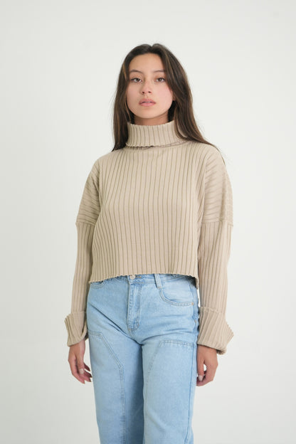 BUZO TEJIDO CUELLO MOCK 7290