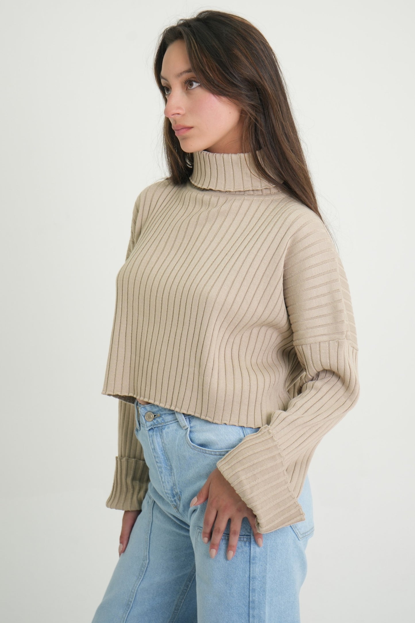 BUZO TEJIDO CUELLO MOCK 7290