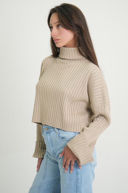 BUZO TEJIDO CUELLO MOCK 7290