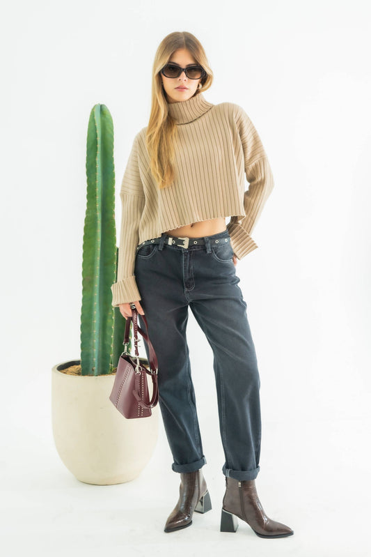 BUZO TEJIDO CUELLO MOCK 7290