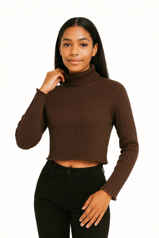 BUZO TEJIDO CUELLO MOCK 7290