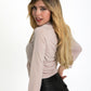 BLUSA MANGA LARGA NORRIS BEIGE