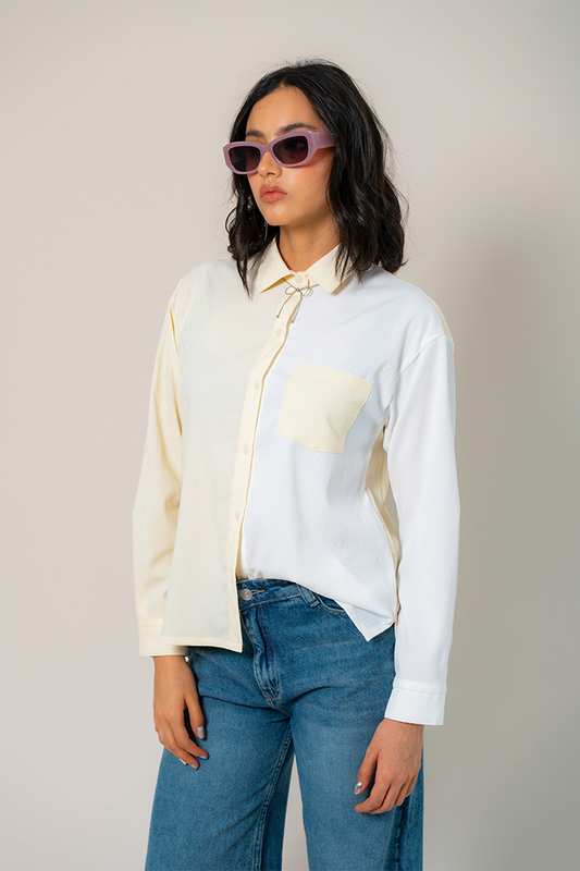 CAMISA COMBINADA RAYAS E-M 9225.