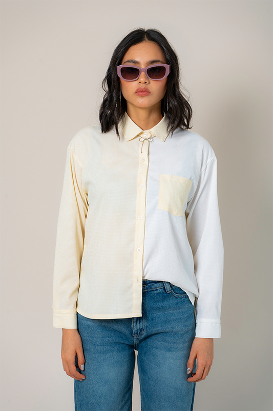 CAMISA COMBINADA RAYAS E-M 9225.