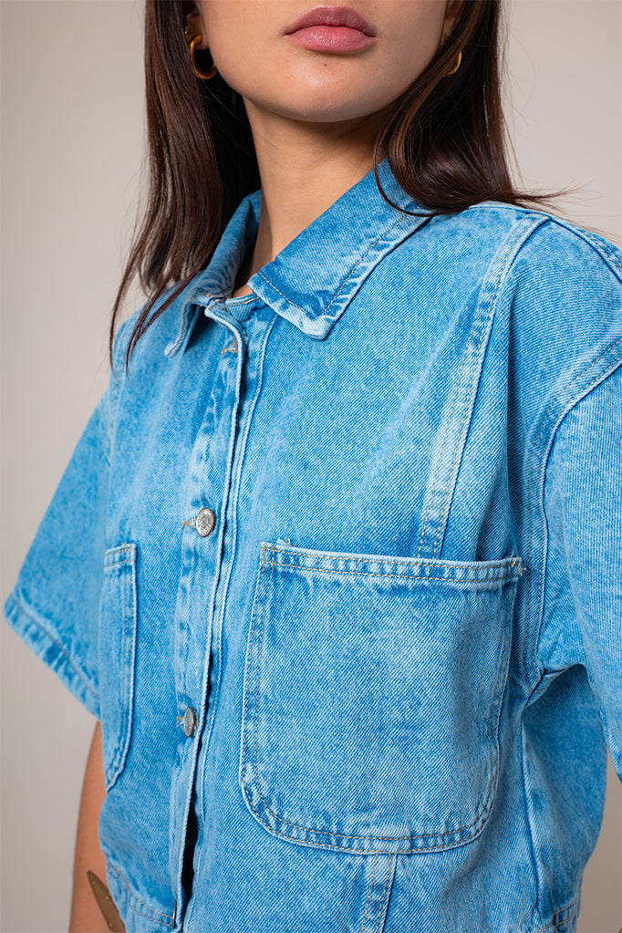 CAMISA DENIM CROP E-M 8148.