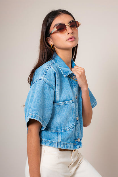 CAMISA DENIM CROP E-M 8148.