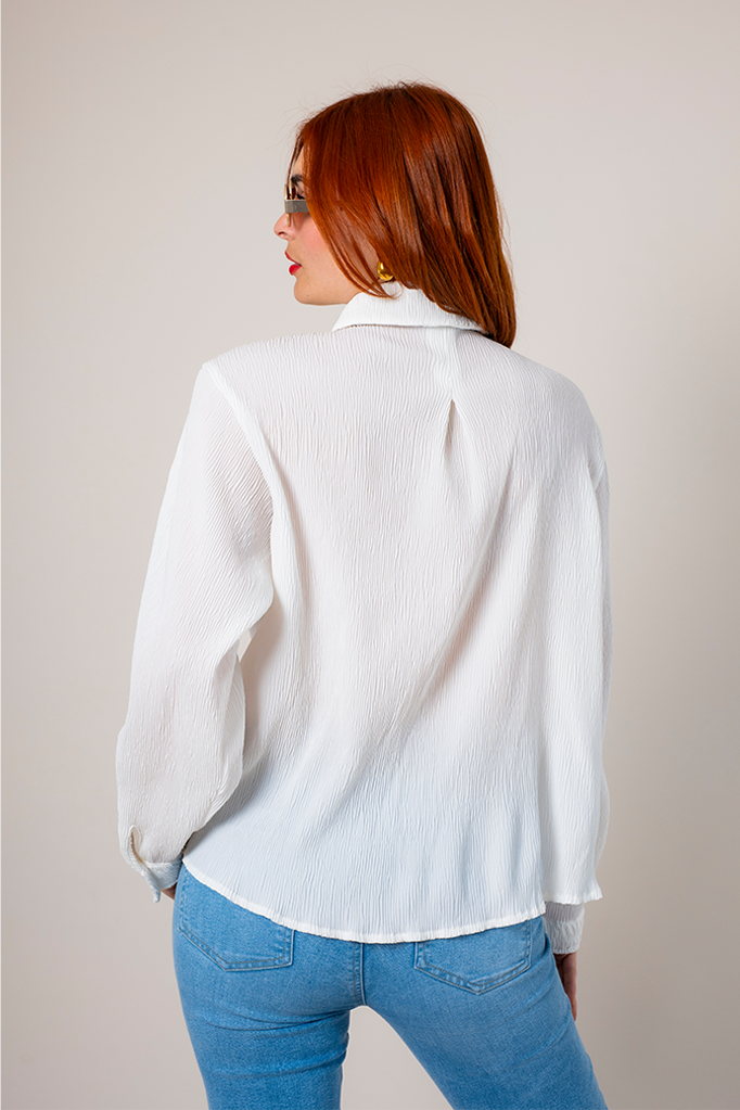 CAMISA PLISADA B-C 8524