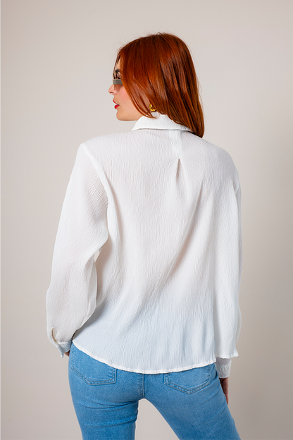 CAMISA PLISADA B-C 8524