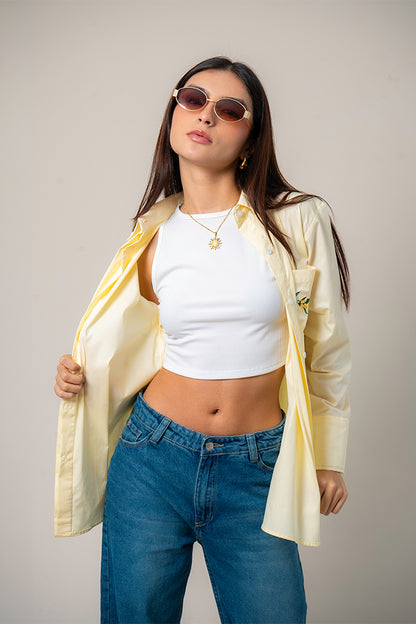 CAMISA POPELINA BORDADA E-M 8543