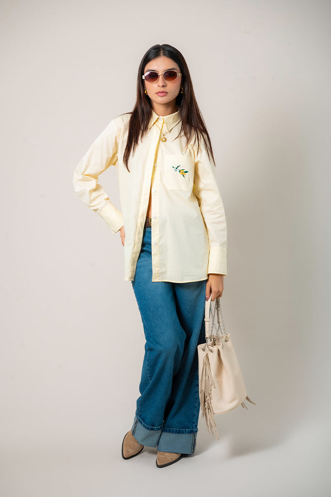 CAMISA POPELINA BORDADA E-M 8543