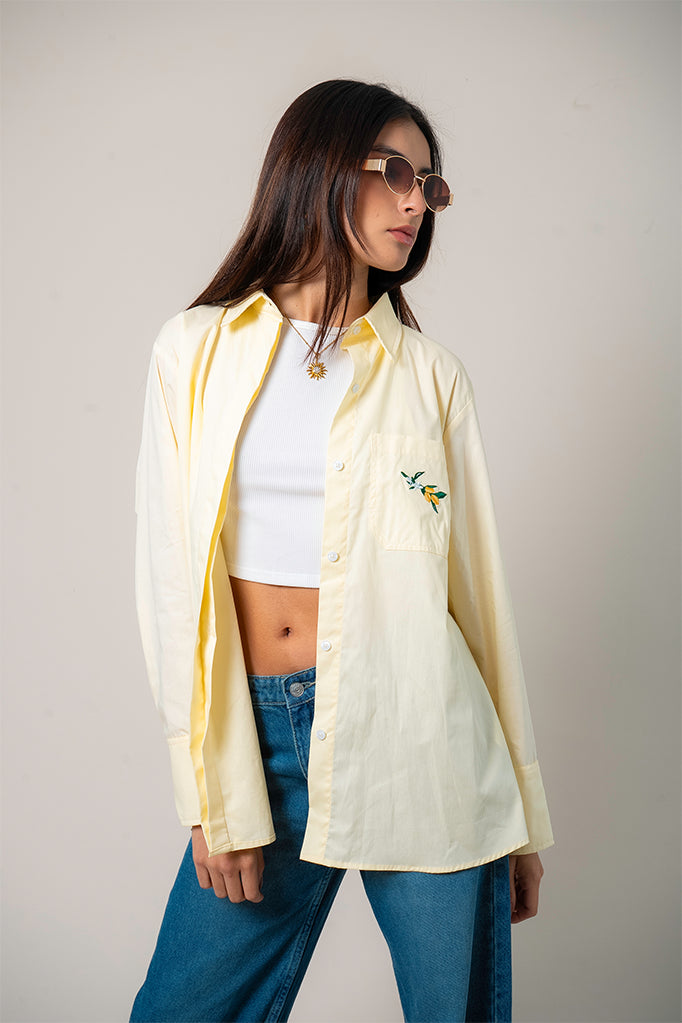 CAMISA POPELINA BORDADA E-M 8543