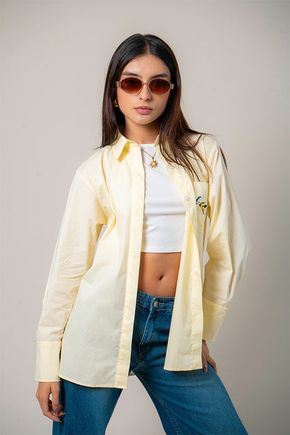 CAMISA POPELINA BORDADA E-M 8543