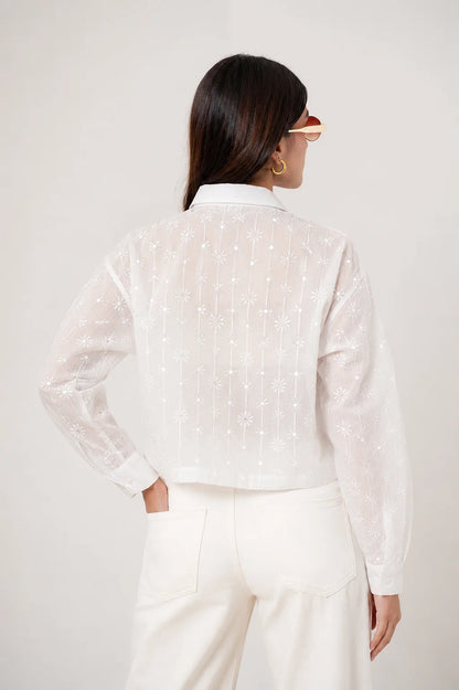 CAMISA POPELINA COMBINADA E-C 7425