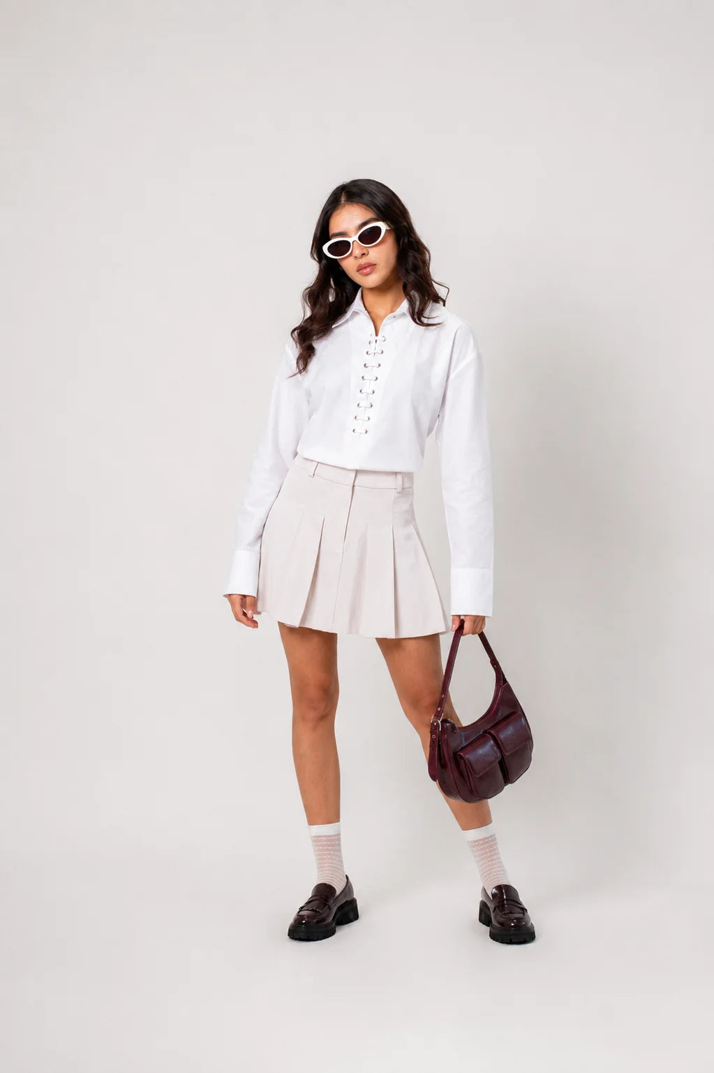 CAMISA POPELINA LACE UP B-M 8535