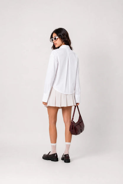 CAMISA POPELINA LACE UP B-M 8535