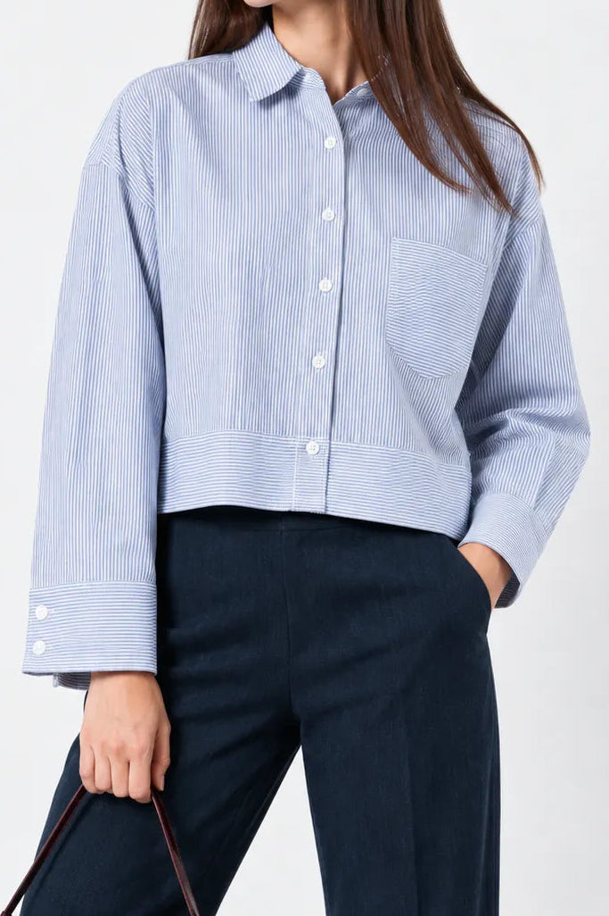 CAMISA RAYAS B-C 9919