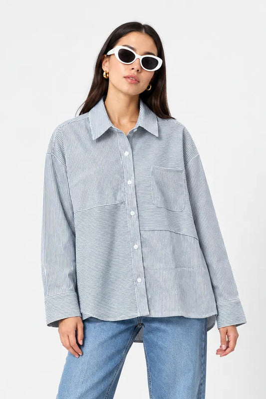 CAMISA RAYAS B-F 9181