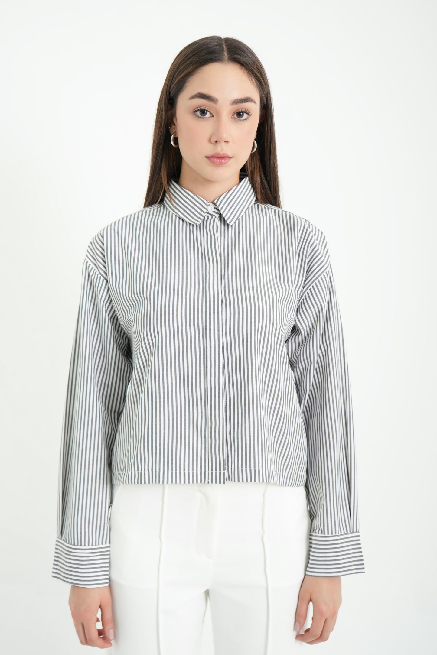 CAMISA RAYAS ESPALDA DESCUBIERTA 7211