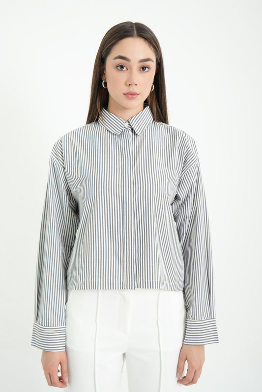 CAMISA RAYAS ESPALDA DESCUBIERTA 7211
