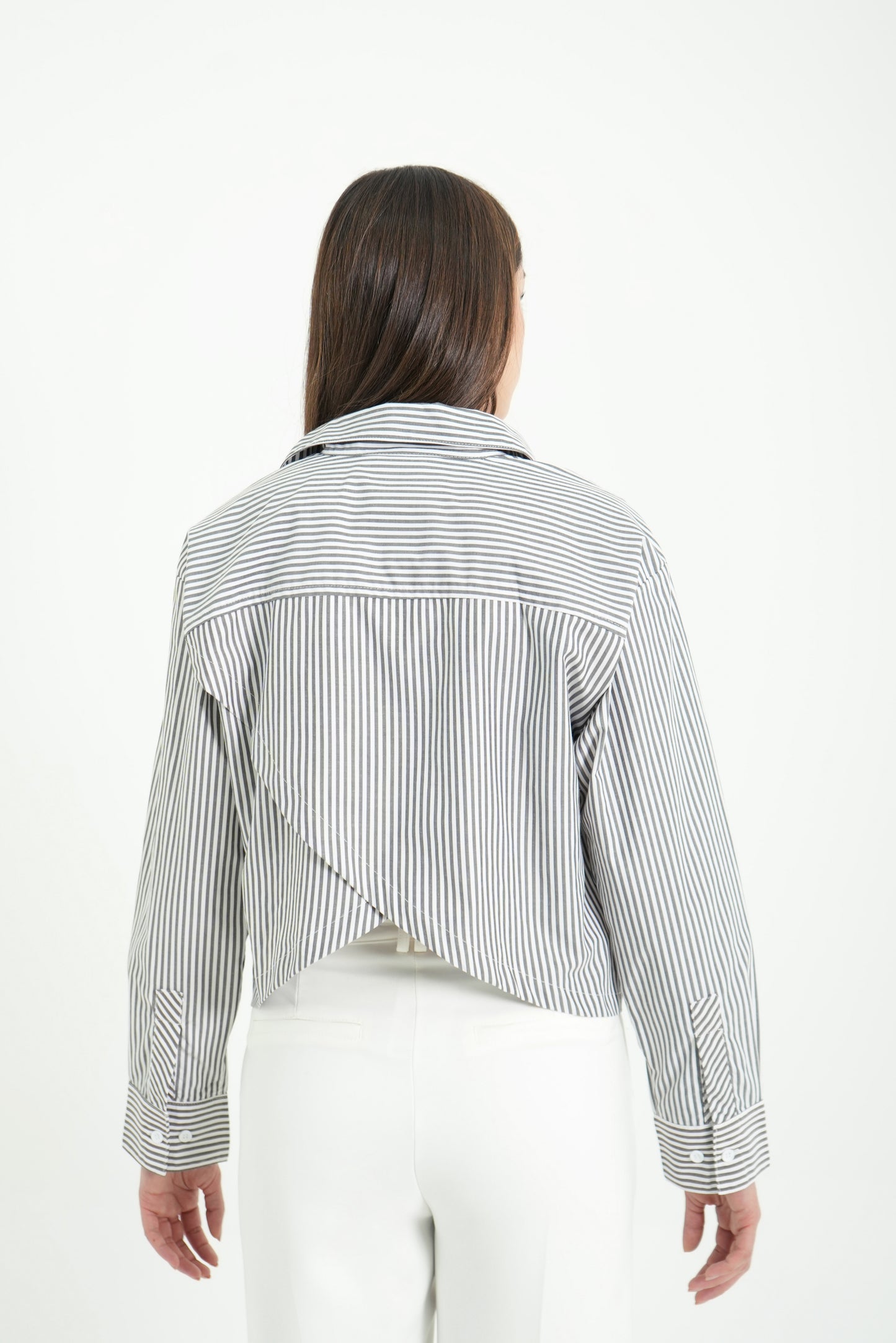 CAMISA RAYAS ESPALDA DESCUBIERTA 7211