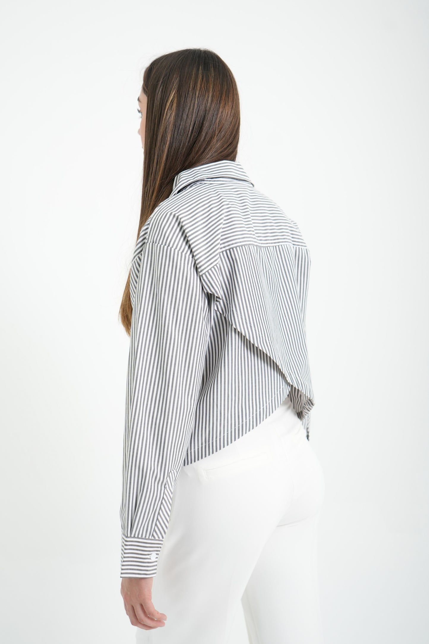 CAMISA RAYAS ESPALDA DESCUBIERTA 7211