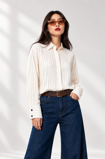 CAMISA RAYAS FLUIDA G-C 8222