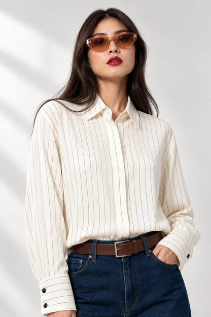 CAMISA RAYAS FLUIDA G-C 8222