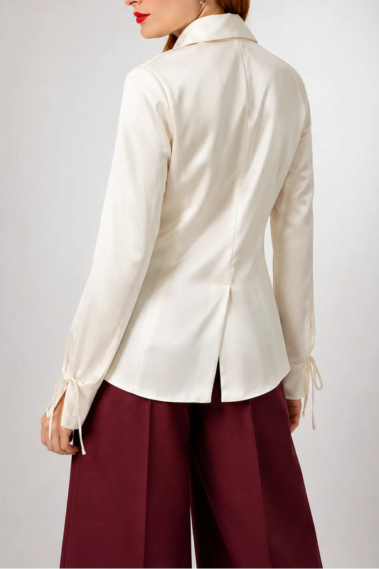 CAMISA SATIN PLISADA B-M 8416